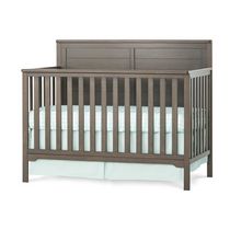 Forever Eclectic Wilmington 4-in-1 Convertible Flat Top Crib, Matte White