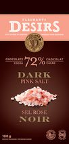 Flagrants Désirs Tablette de chocolat noir (72% cacao) au sel rose