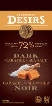 Flagrants Désirs Tablette de chocolat noir (72% cacao) au caramel au beurre salé