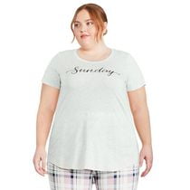 T-shirt de nuit à encolure dégagée George Plus pour femmes
