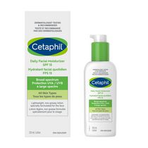 Hydratant facial quotidien Cetaphil FPS 15 | Hydratant léger pour le visage avec protection à large spectre | 12ml