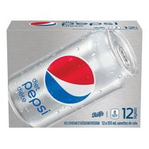 Diet Pepsi Cola, 355mL, 12 Pack | Walmart Canada