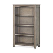 Forever Eclectic Harmony 50" Tall Wood Bookshelf, Dusty Heather Brown