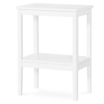Forever Eclectic Folio Wood Side Table, Matte White