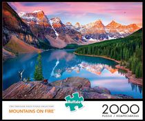Buffalo Games - Le puzzle Photo & Art - Mountains on Fire - en 2000 pièces
