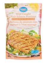 Portions de saumon rose capturé à l’état sauvage Great Value
