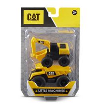 Camion à benne et excavatrice de 2 véhicules Little Machines Cat