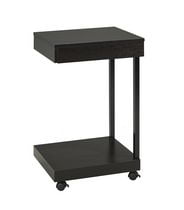 Brassex Inc Brassex Black Laptop Stand with Storage Drawer