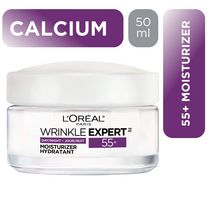 L'Oreal Paris Wrinkle Expert 55+ Anti-Aging Cream Day Moisturizer, with Calcium, 50 mL