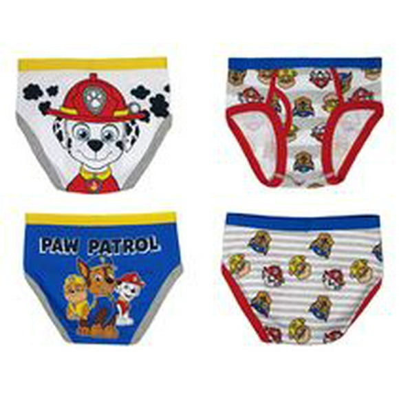Paw Patrol Boy's 4-Pack Briefs, Sizes 2T to 5T