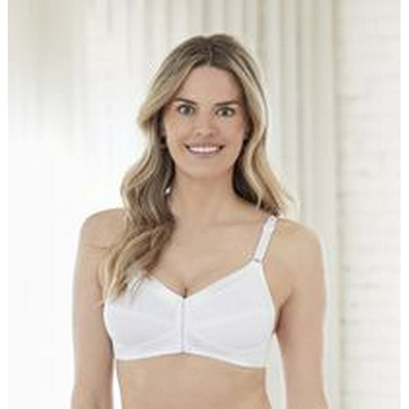 Bestform 9706770 Soutien-gorge en coton sans armature confortable avec fermeture sur le devant