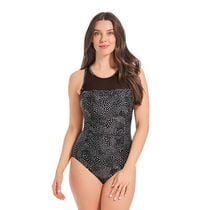 Krista Women's High Neck Mesh One-Piece Swimsuit