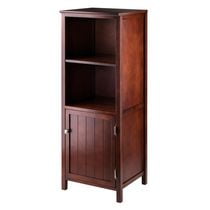 Winsome Brooke Jelly Open Cupboard, Walnut finish