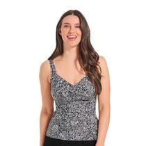 Krista Women's Crossover Sweetheart Neckline Tankini Swim Tops