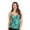 Turquoise, variant on Krista Women's V Neck Crossover Tankini Swim Top