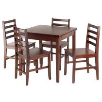 Winsome Pulman 5-Piece Set Extension Table with Ladder Back Chairs - 94556