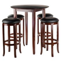 Fiona 5pc High table & cushion stools