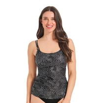 Krista Women's Scoop Neck Double Straps Tankini Swim Top
