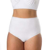 Elita Plus Size Women's Cotton Stretch Full Cut Brief Underwear