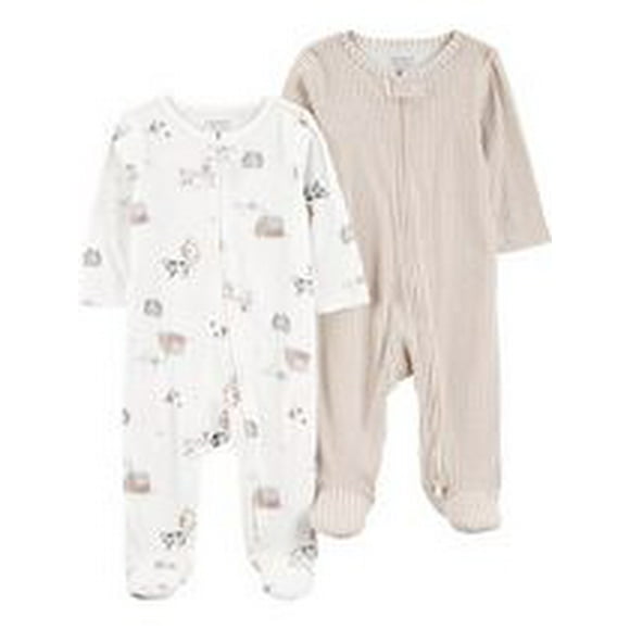Carter's Child of Mine Ensemble Sleep N Play de ferme neutre pour bébé, paquet de 2