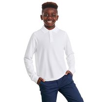 Lot de 2 polos d’uniforme à manches longues George pour garçons