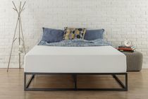Zinus Joseph Cadre de lit à profil bas de 25,4 cm (10 po) Platforma / base de matelas / sommier facultatif / soutien avec lamelles de bois