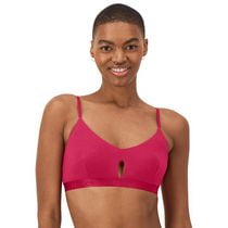 Hanes Originals Women's SuperSoft Scoop Cut-Out Crop Bralette
