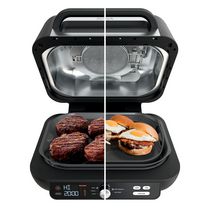 Plaque et gril d’intérieur 5-en-1 Ninja IG600C Foodi XL Pro avec friteuse à air de 3,8 l (4 qt), rôtissage et cuisson au four