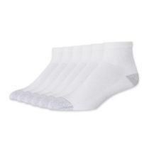Hanes Men's P6 Cushion Odor Protection Ankle Socks, Size 6-12