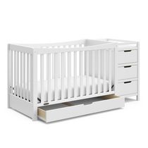 Graco Remi 4-in-1 Convertible Crib & Changer with Bonus Water-Resistant Change Pad