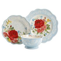 The Pioneer Woman 12 Pc Ensemble Vaiselle Sweet Rose