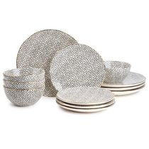 Service de vaisselle 12 pièces Thyme & Table, pois