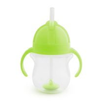 Munchkin Any Angle Click Lock Tasse d'entraînement à paille lestée Rose 7 oz