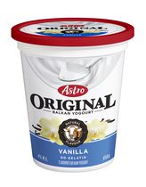 Yogourt à la vanille 4 % Astro Original de type Balkan 650g