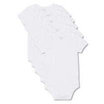Lot de 5 cache-couches à manches courtes George unisexe pour nourrissons Tailles 0-24 mois