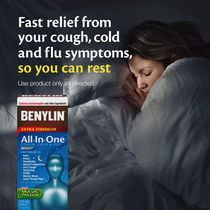 Benylin Extra Strength All-In-One Cough, Cold & Flu Relief Syrup, 270 ...