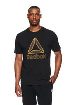 Reebok Mens LA Kings Logo Graphic T-Shirt, Grey, Small