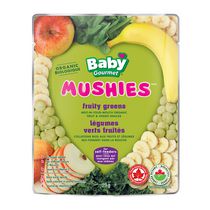 Baby Gourmet Légumes verts fruités collations biologiques aux fruit et légumes qui fondent dans la bouche