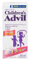 Children's Advil Suspension Dye-Free Bubble Gum 100ML