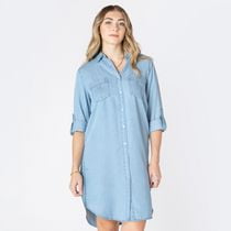 Devoted robe midi à col décontracté Robe midi à col décontracté