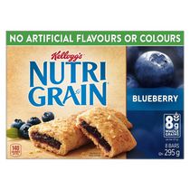 Barres de céréales Kellogg's Nutri-Grain Bleuets, 295 g (8 barres)