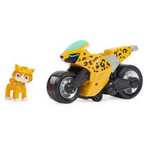PAW Patrol, Cat Pack, Moto transformable de Wild Cat avec figurine articulée à collectionner, à partir de 3 ans