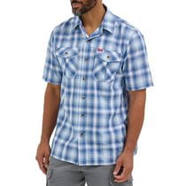 Wrangler Men's Short Sleeve Plaid Shirt, Short Sleeve Plaid