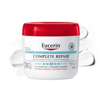 Crème quotidienne Eucerin Complete Repair Crème Visage et Corps avec 5% d’Urée et ceramides, Sans fragrance