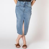 Devoted midi denim skirt, Midi denim skirt