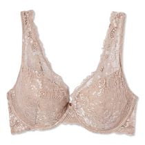 George Women's Lace Overlay T-Shirt Bra, Sizes 40-44C, 38-44D, 38-44DD