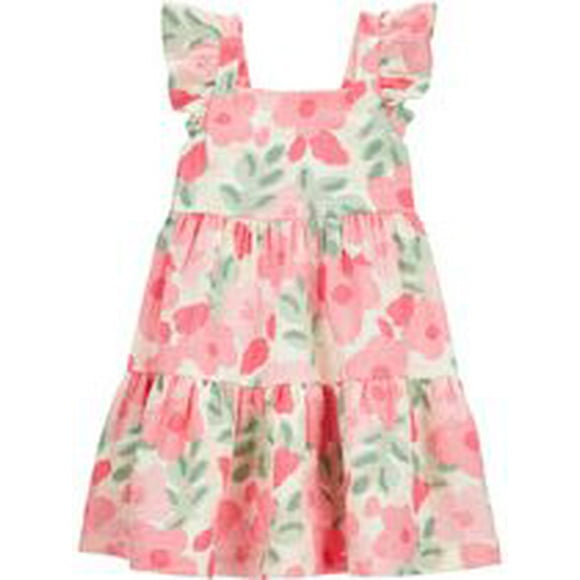 Carter's Child of Mine Toddler Girls' Pink Floral Dress, Sizes 2T-5T
