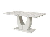 Tulita Dining Table, Light Grey