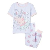 Peppa Pig Toddler Girls' Pajama 2-Piece Set, Sizes 2T-5T