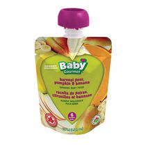 Baby Gourmet Récolte de poires, citrouilles et bananes aliments biologiques pour bebes